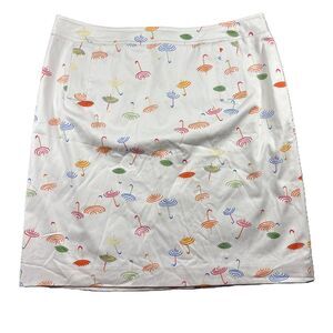 Talbots Petite Umbrella Skirt NWT Vintage Cotton Stretch Coastal Size 14 F111